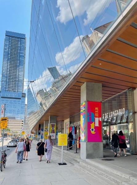 The exterior of the Art Gallery of Toronto