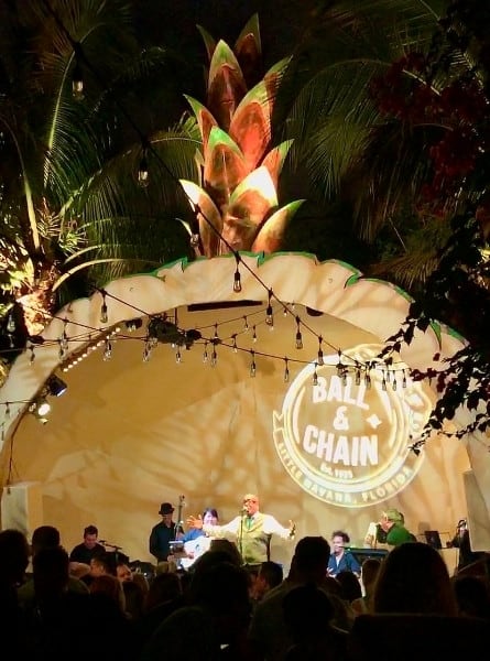 Luis Bofill performs at t he pineapple stage at the Ball and Chain club in Miami