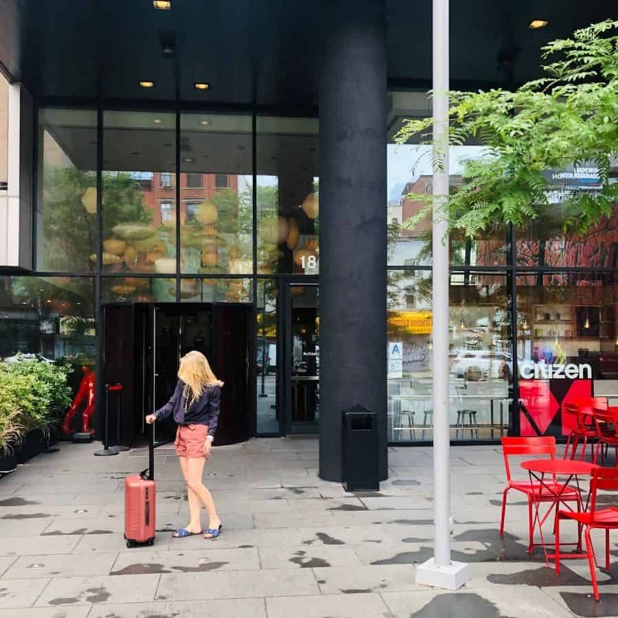 Susan Heinrich at CitizenM Bowery Hotel in New York City