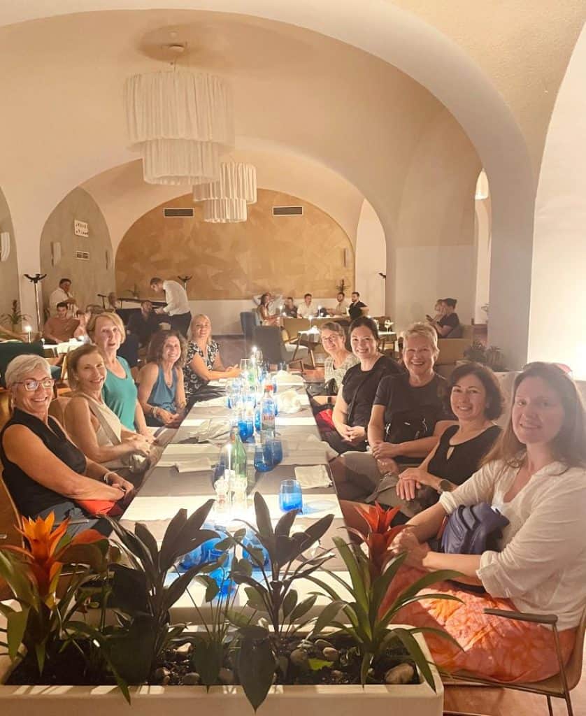 Gathered at the welcome dinner in Dubrovnik