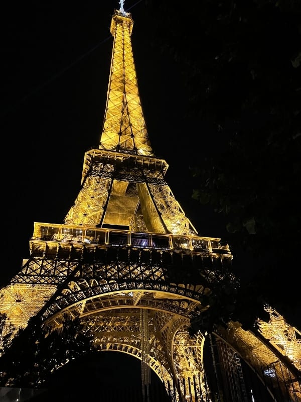 Eiffel Tower from the Champ de Mars park