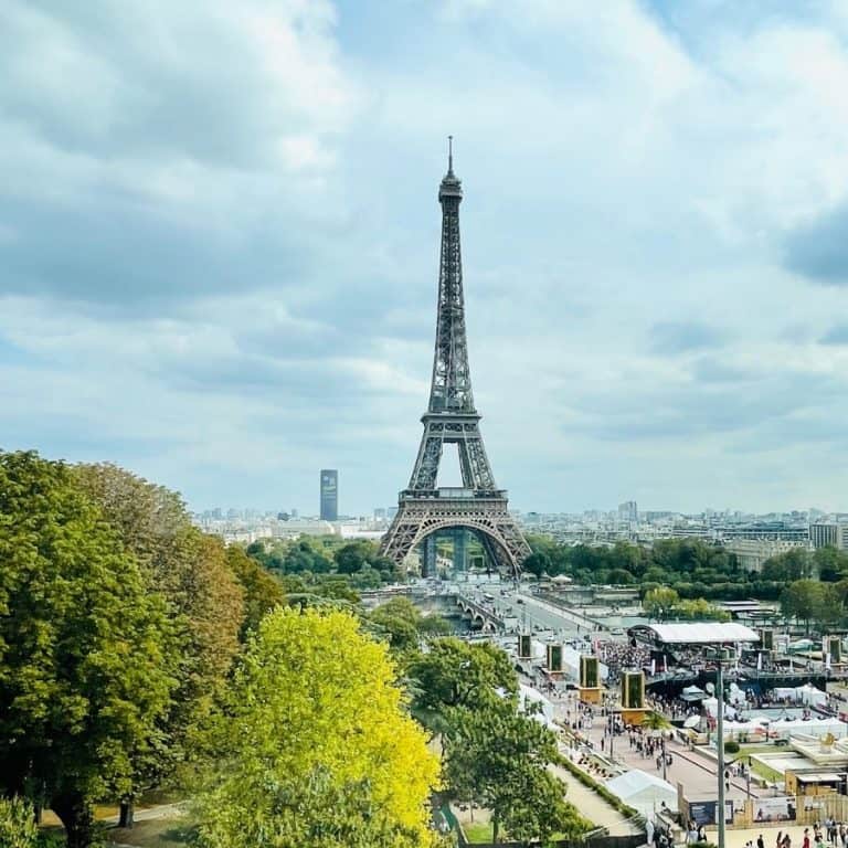 A view of the Eiffel Tower from the Cité de l'Architecture & Du Patrimoine