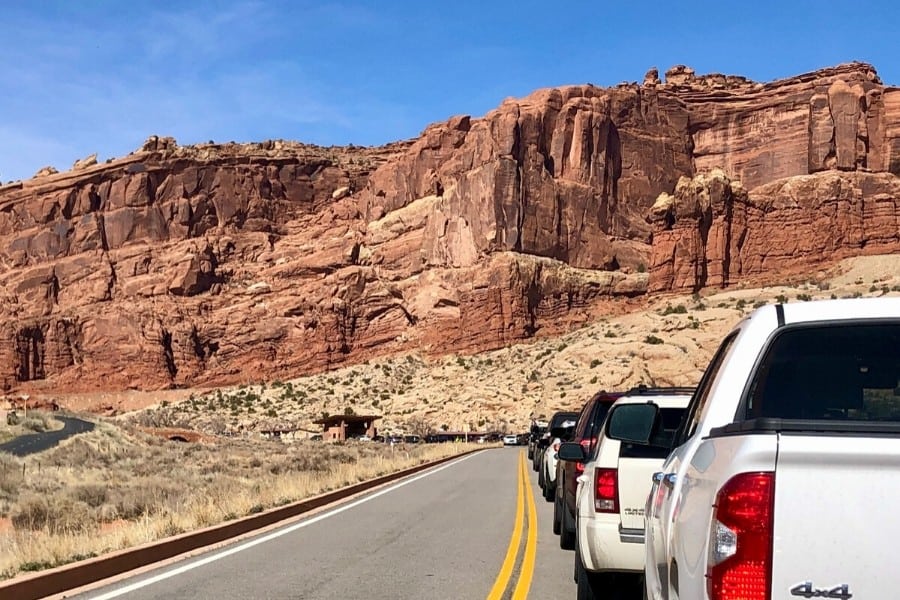 entrance line arches national park