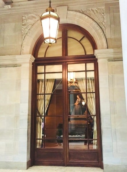 A window into the Frick Collection museum in New York City