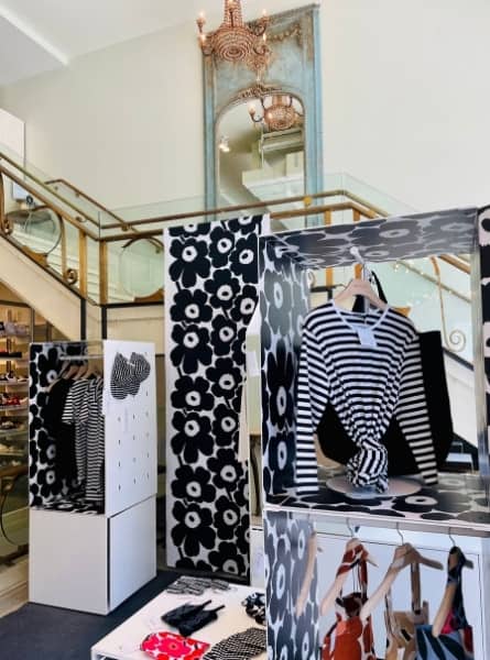 The Gravity Pope store on Queen Street West is a nice space with a staircase and chandelier