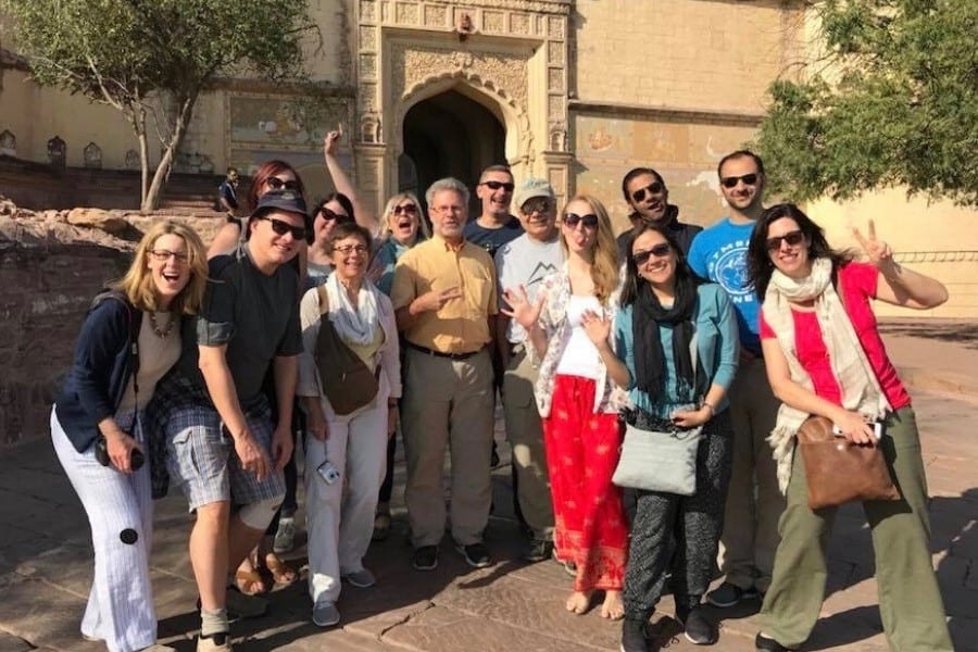 Plan a trip to India with a group tour. This is our G Adventures Group in Jodhpur, Rajasthan