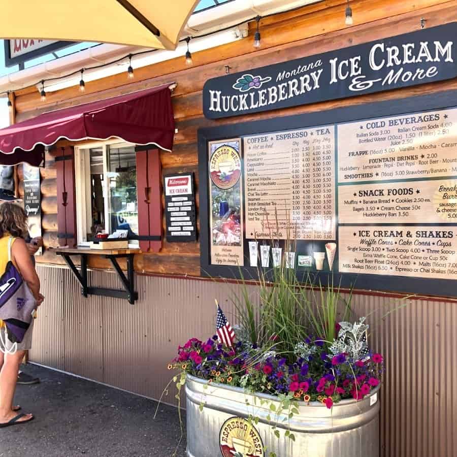 An ice cream stand in West Yellowstone Montana