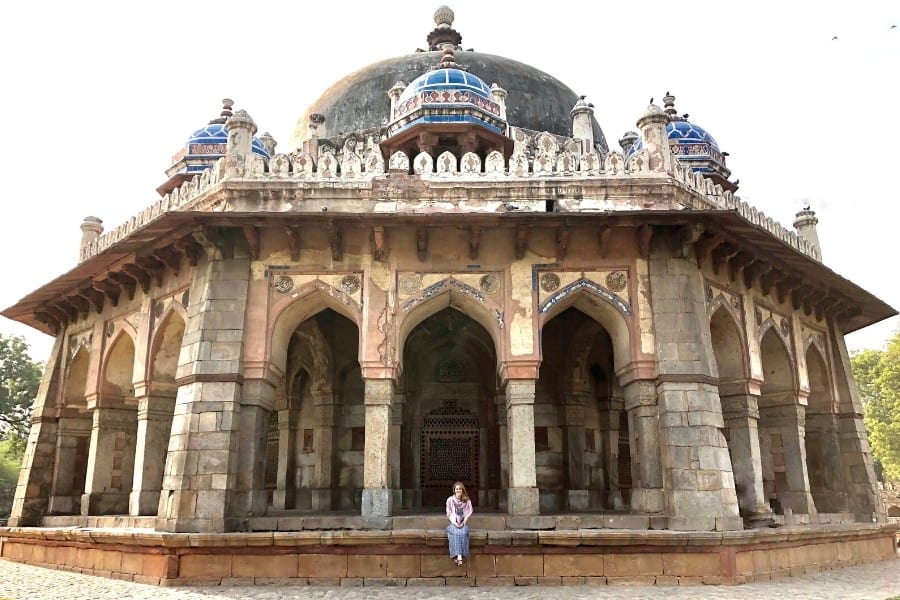 Your trip to India will likely start in Delhi: don't miss Delhi's Isa Khan temple