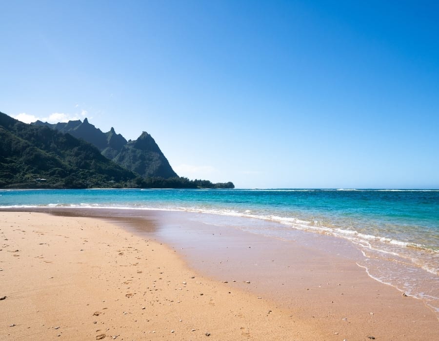 The beach at Kauai's Haena State Park