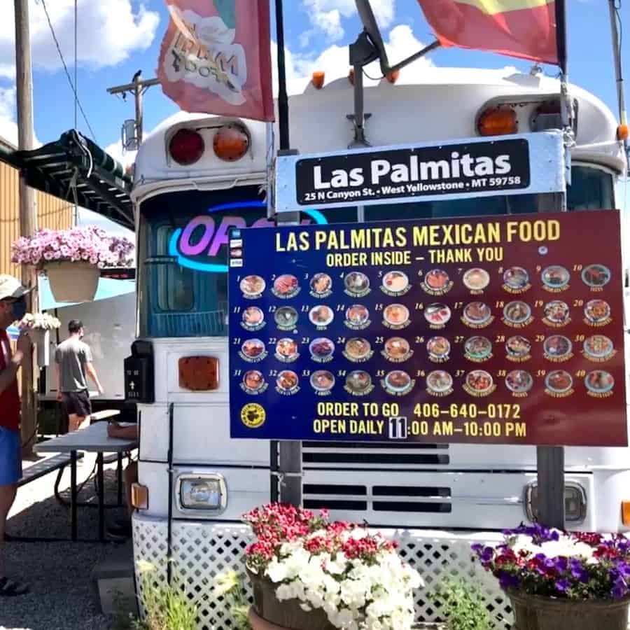 Las Palmitas, known as the Taco Bus in West Yellowstone,Montana