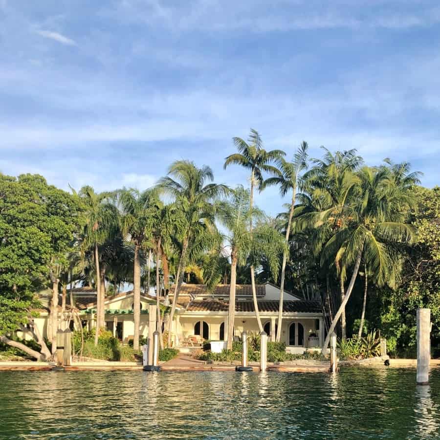 A waterfront home in Miami's Biscayne Bay