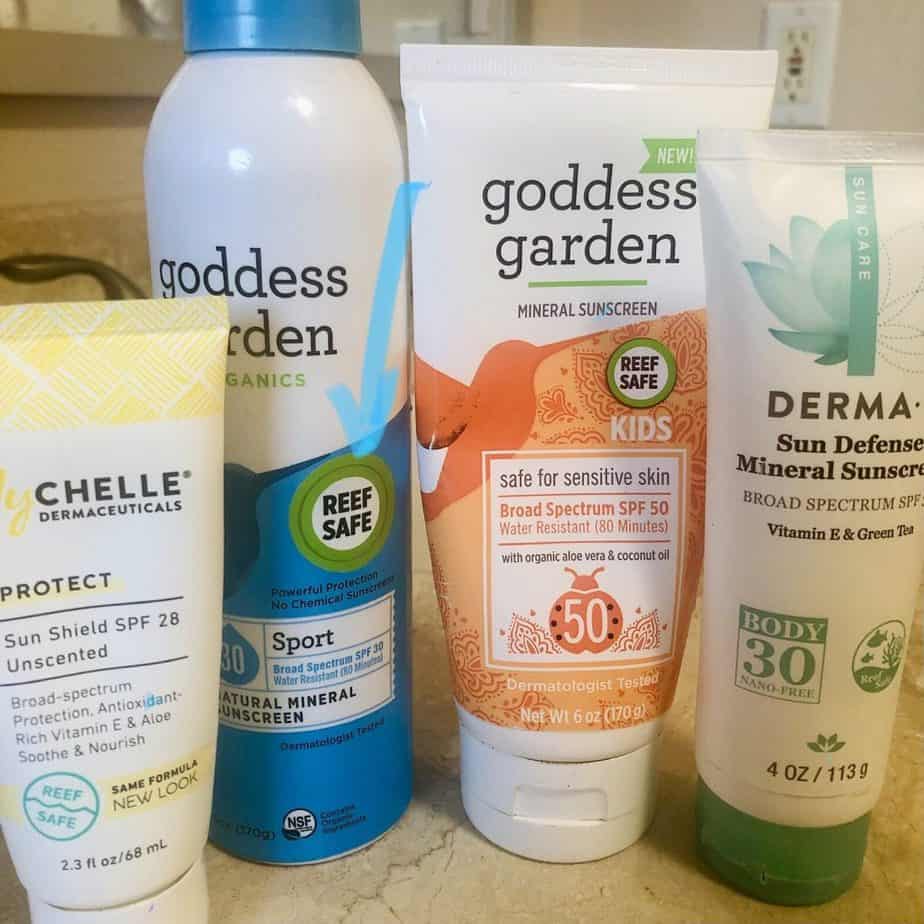 Reef safe sunscreen