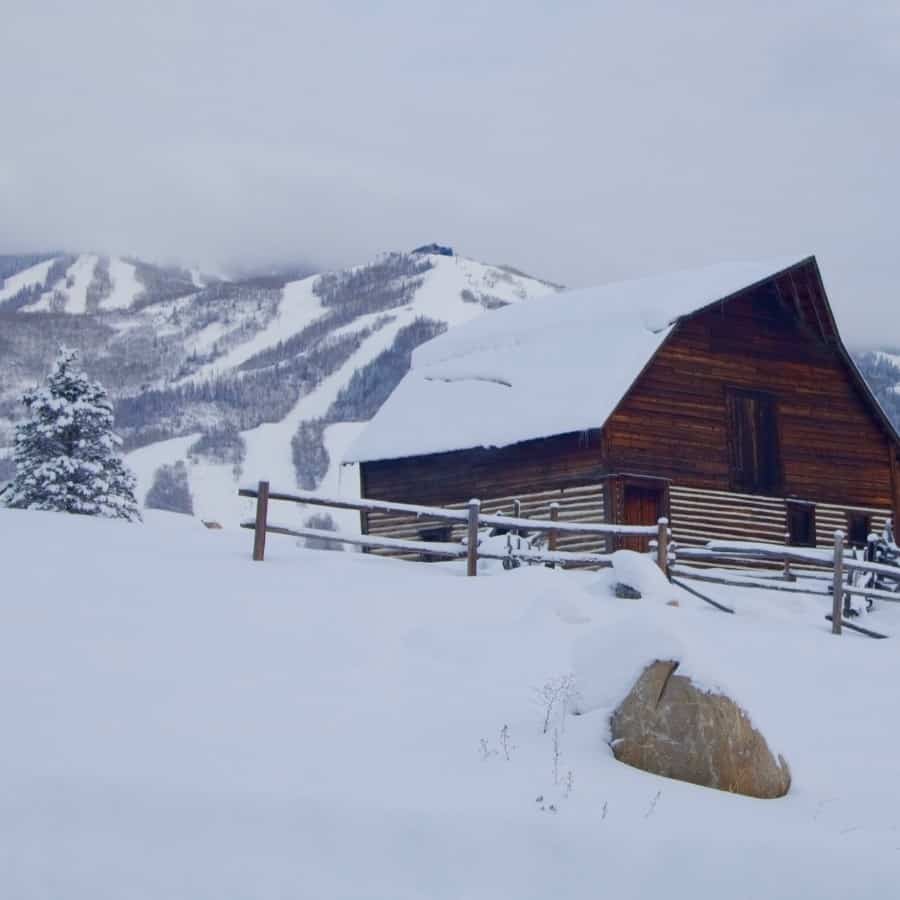 A barn in Steamboat Springs Colorado