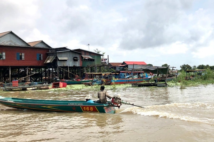 stilted houses kampong phluk