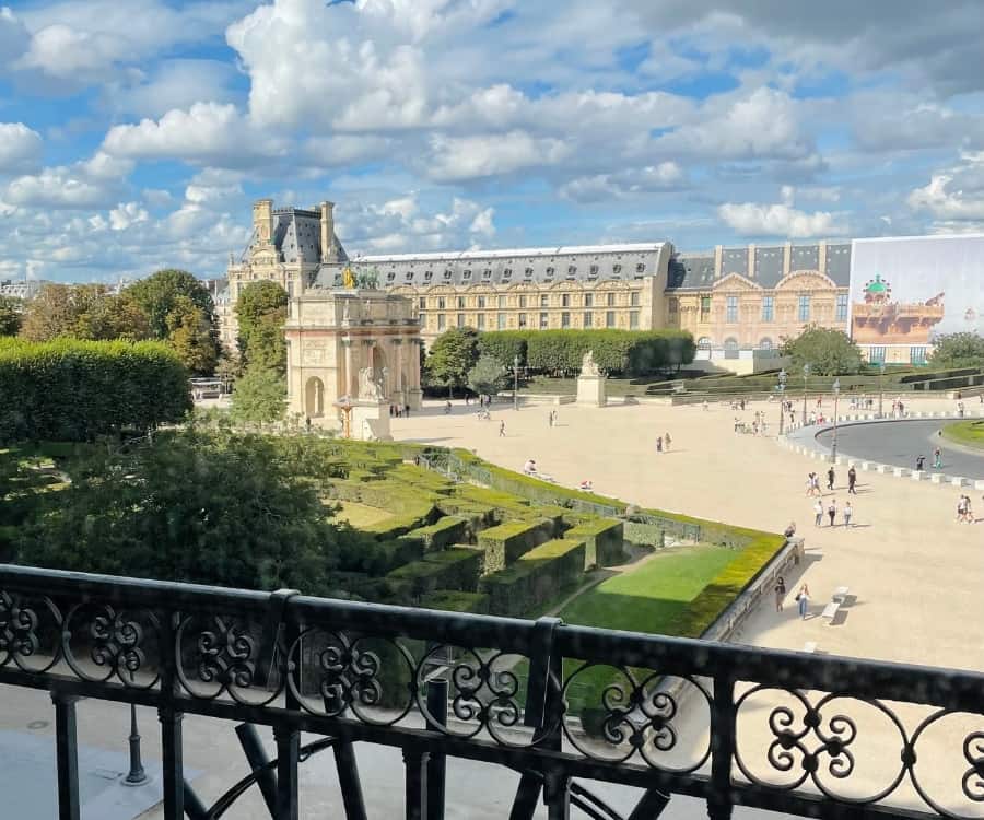 View of the Richelieu Wing of the the Louvre Paris