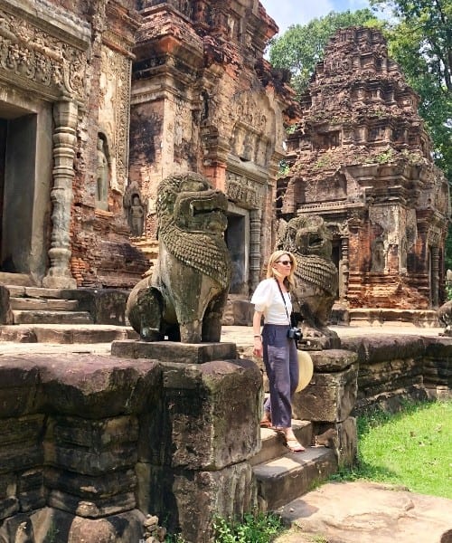 visiting preah ko temple cambodia