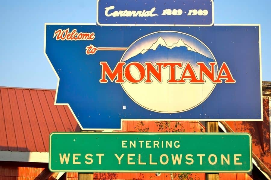 West Yellowstone Welcome Sign